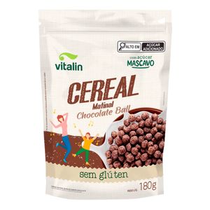 Cereal Matinal Chocolate Ball Sem Glúten Vitalin 180g
