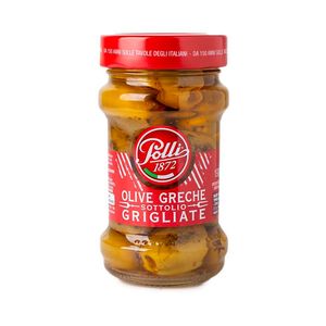 Azeitonas Gregas Grelhadas em Óleo de Girassol Polli 190g