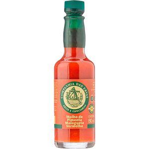 Molho de Pimenta Malagueta Vermelha Companhia das Ervas 80ml