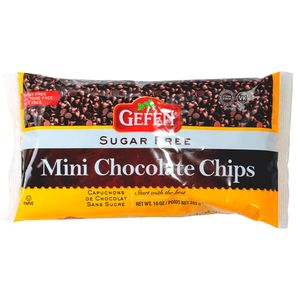 Mini Gotas de Chocolate Sem Açúcar Gefen 283g