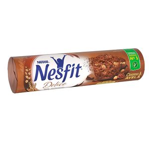 Biscoito Integral de Cacau e Avelã Nesfit 140g