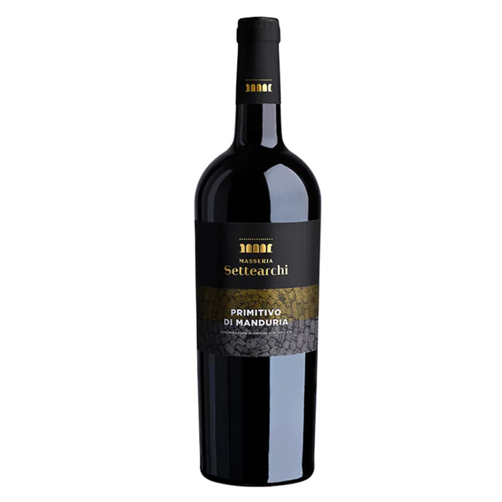 Vinho Masseria Settearchi Tinto Seco Itália Primitivo Di Manduria D.o.c Primitivo 750ml