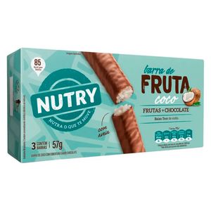 Barra de Coco Com Cobertura de Chocolate Nutry 3x19g
