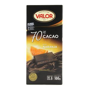 Chocolate 70% Cacau com Laranja Valor 100g