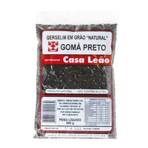 Gergelim em Grão Gomá Preto Casa Leão 200g
