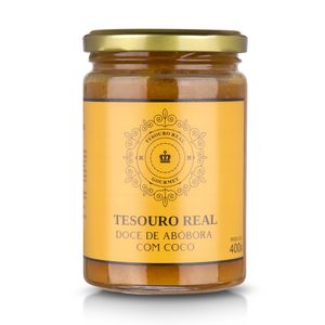 Doce de Abóbora Cremosa com Coco Tesouro Real 400g