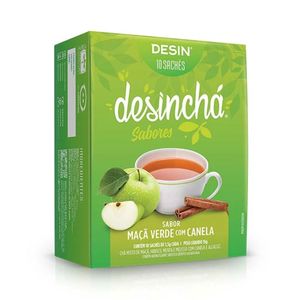 Chá Sabor Maçã Verde com Canela Desinchá 15g