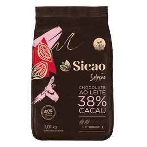 Gotas de Chocolate ao Leite 38% Cacau Sicão 1,01kg