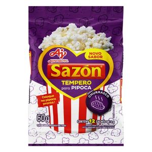 Tempero Para Pipoca Sabor Churrasco Sazón 60g