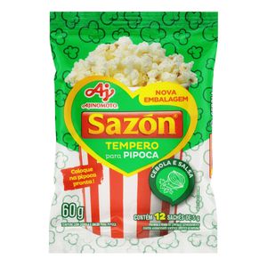 Tempero Para Pipoca Sabor Cebola e Salsa Sazón 60g