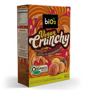 Cereal Vegan Crunchy de Cenoura, Beterraba, Cacau e Caramelo biO2 200g