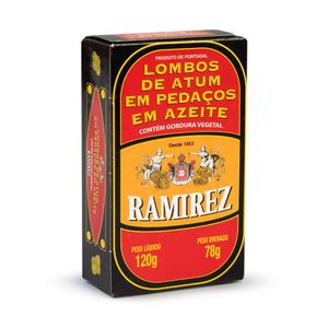 Lombos de Atum em Pedaços Em Azeite Ramirez 120g