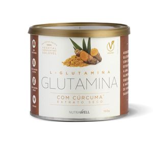 Glutamina com Cúrcuma Vegano Nutrawell 150g