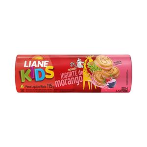 Biscoito Recheado com Iogurte de Morango Sem Lactose Liane 115g
