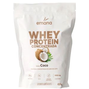 Whey Protein Concentrada Sabor Coco Emana 450g