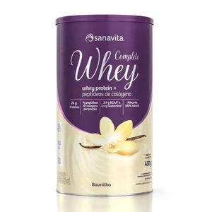 Complete Whey Protein Sabor Baunilha Sanavita 450g