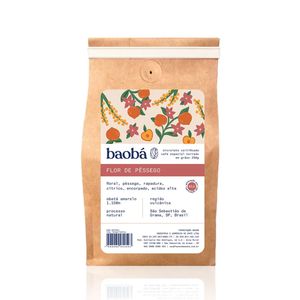Café Torrado em Grãos Flor de Pêssego Baobá 250g