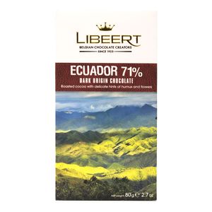 Chocolate Amargo 71% Cacau Ecuador Libeert 80g