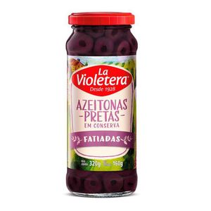 Azeitonas Pretas Em Conserva Fatiadas La Violetera 320g