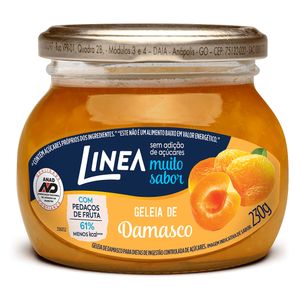 Geleia de Damasco Sem Açúcar Linea 230g