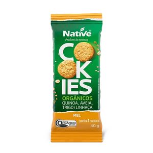 Cookies Orgânicos de Aveia e Mel Natíve 40g
