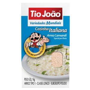 Arroz Carnaroli Variedades Mundiais Tio João 1kg