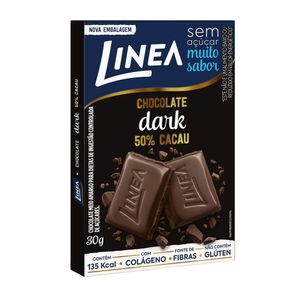 Chocolate Dark 50% Cacau Sem Açúcar Linea 30g