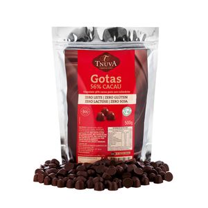 Gotas de Chocolate 56% Cacau Sem Glúten Tnuva 500g