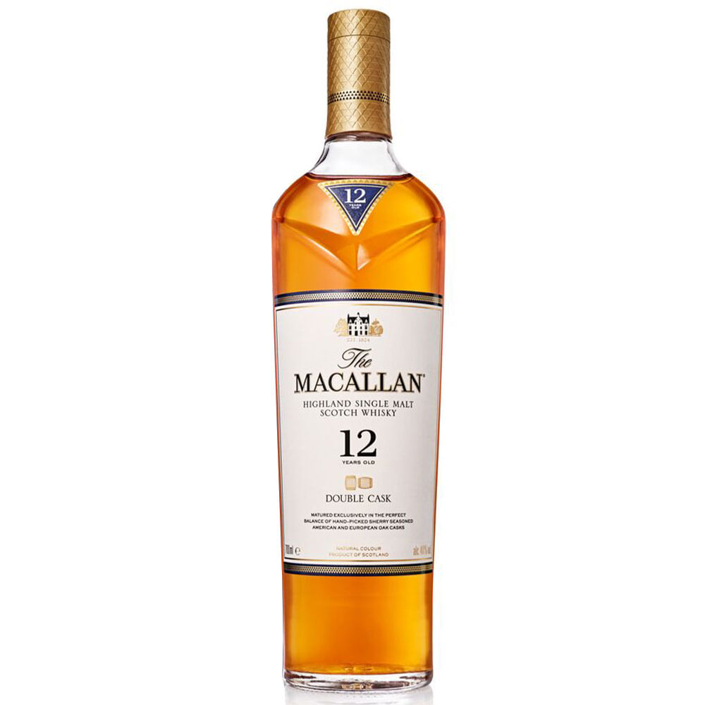 The Macallan 12年 & Martell Cordon Bleu Whisky Macallan 12 anos Double Cask 700 ml - A maior variedade de