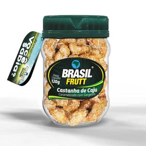 Castanha de Caju Caramelizada com Gergelim Brasil Frutt 120g