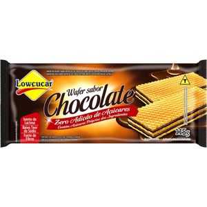 Wafer de Chocolate Sem Açúcar Lowçucar 115g