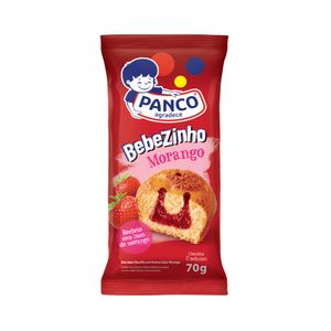 Bolo De Baunilha Com Recheio De Morango Bebezinho Panco 70g