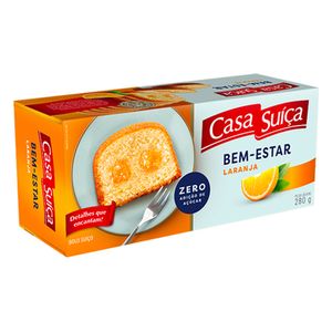 Bolo Laranja Zero Açúcar Casa Suiça 280g