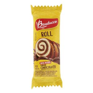 Rocambole de Baunilha com Recheio e Cobertura de Chocolate Bauducco 34g