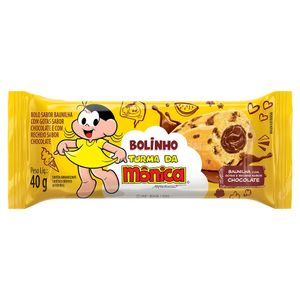 Bolinho Baunilha com Recheio e Gotas de Chocolate Turma da Mônica Casa Suiça 40g