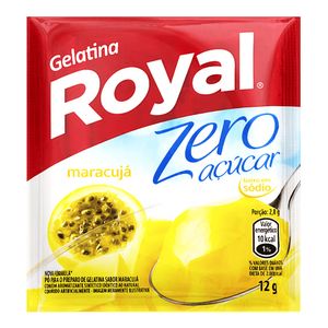 Pó Para Preparo de Gelatina Sabor Maracujá Zero Açúcar Royal 12g