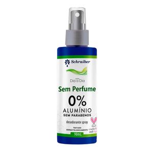 Desodorante Spray 0% Alumínio Sem Perfume Schraiber 90ml
