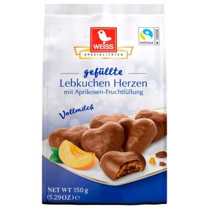 Pão de Mel Recheado Com Damasco Weiss 150g