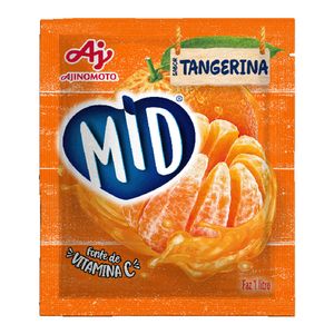Refresco em Pó Sabor Tangerina Mid 20g