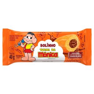 Bolinho Cenoura com Recheio Sabor Chocolate Turma da Mônica Casa Suiça 40g