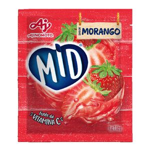 Refresco em Pó Sabor Morango Mid 20g