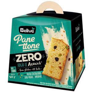 Panettone com Frutas Cristalizadas Zero Açúcar Belive 420g
