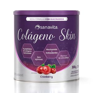 Colágeno Sabor Cranberry Sanavita 300g