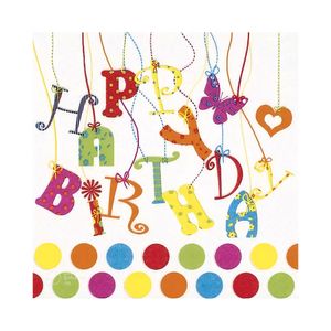 Guardanapo de Papel Design Happy Birthday Ti-flair 24x24cm