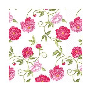 Guardanapo de Papel Mini Rosa 33x33cm