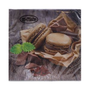 Guardanapo de Papel Macarrons e Chocolate Ti-Flair 24x24cm