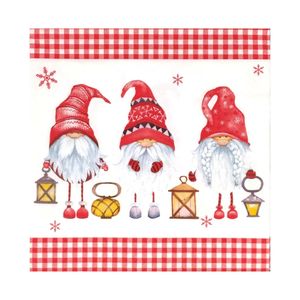 Guardanapo de Papel Mini Papai Noel Ti-flair 33x33cm