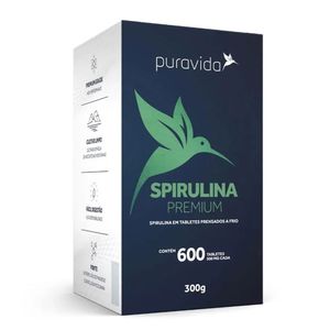 Spirulina Premium Puravida 600 Unidades