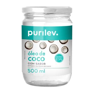 Óleo de Coco Com Sabor Purilev 500ml