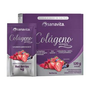 Colágeno Sabor Red Berries Sanavita 120g